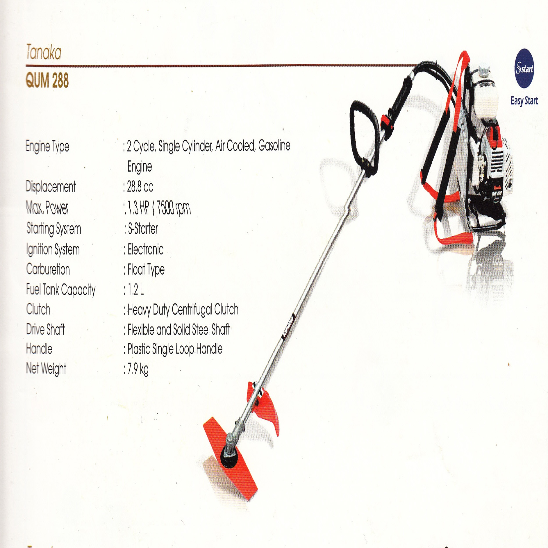 Harga Jual Tanaka QUM 288 Mesin Potong Rumput Gendong